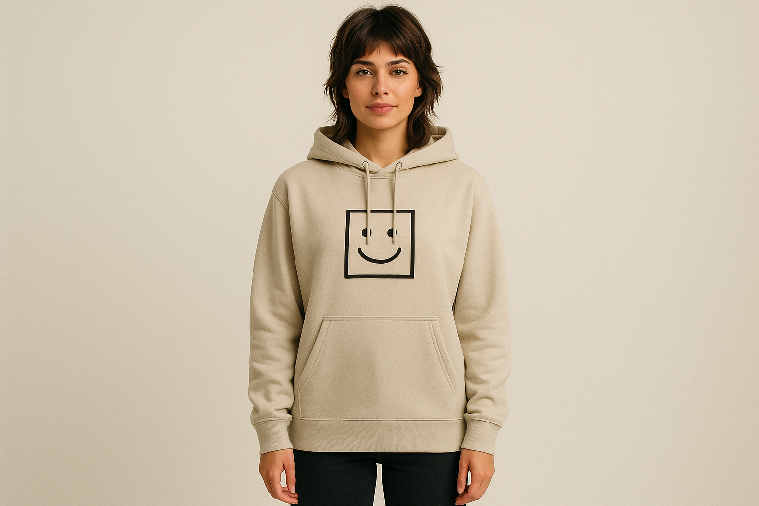 perfect just show the whole hoodie with the girl