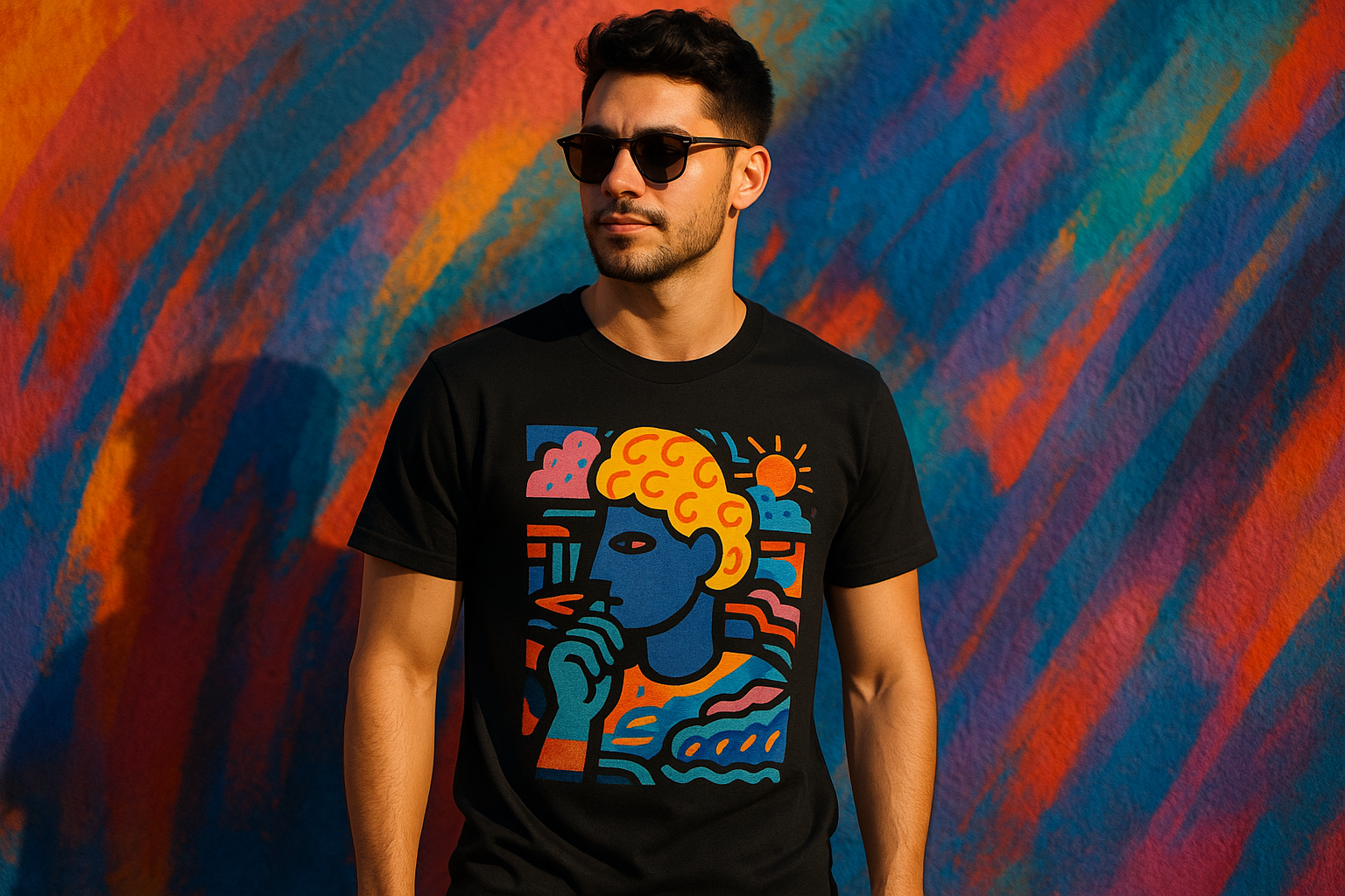 show a guy age 25 wearing this n remove the word funky